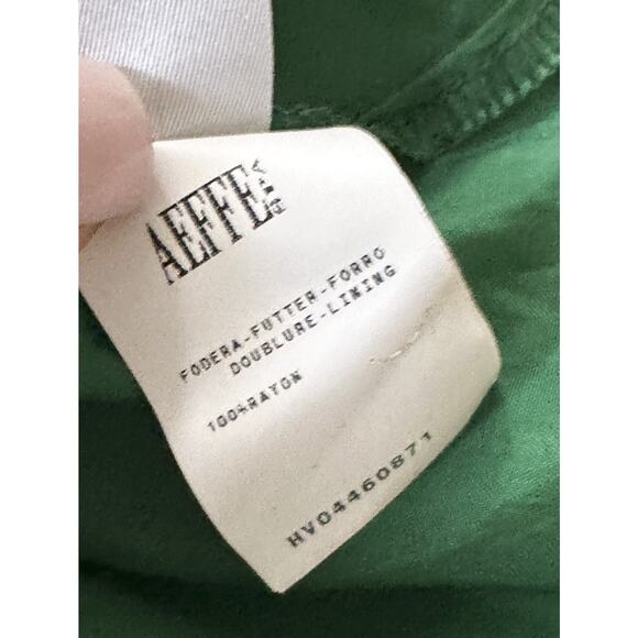 Moschino Italy Vintage Green Paisley Bandana Chiffon Tie Front Mini Dress 40/6 - Picture 4 of 4